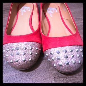 studded/sparkle flats
